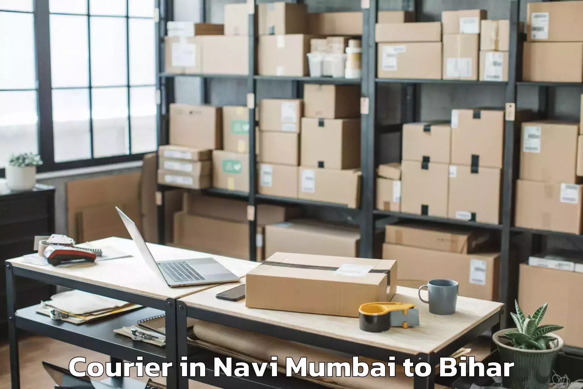 Book Navi Mumbai to Islamnagar Aliganj Courier